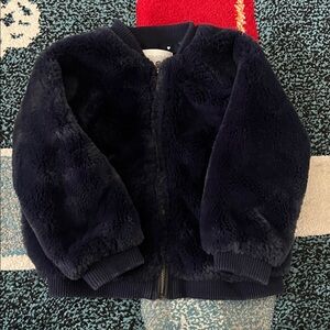 Gymboree Navy Blue Fuzzy Jacket
